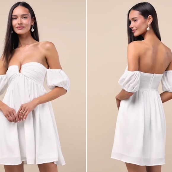 LULUS Bridal Bachelorette Engagement Bridal Shower Sexy Romantic Elegant Mini - Picture 4 of 4